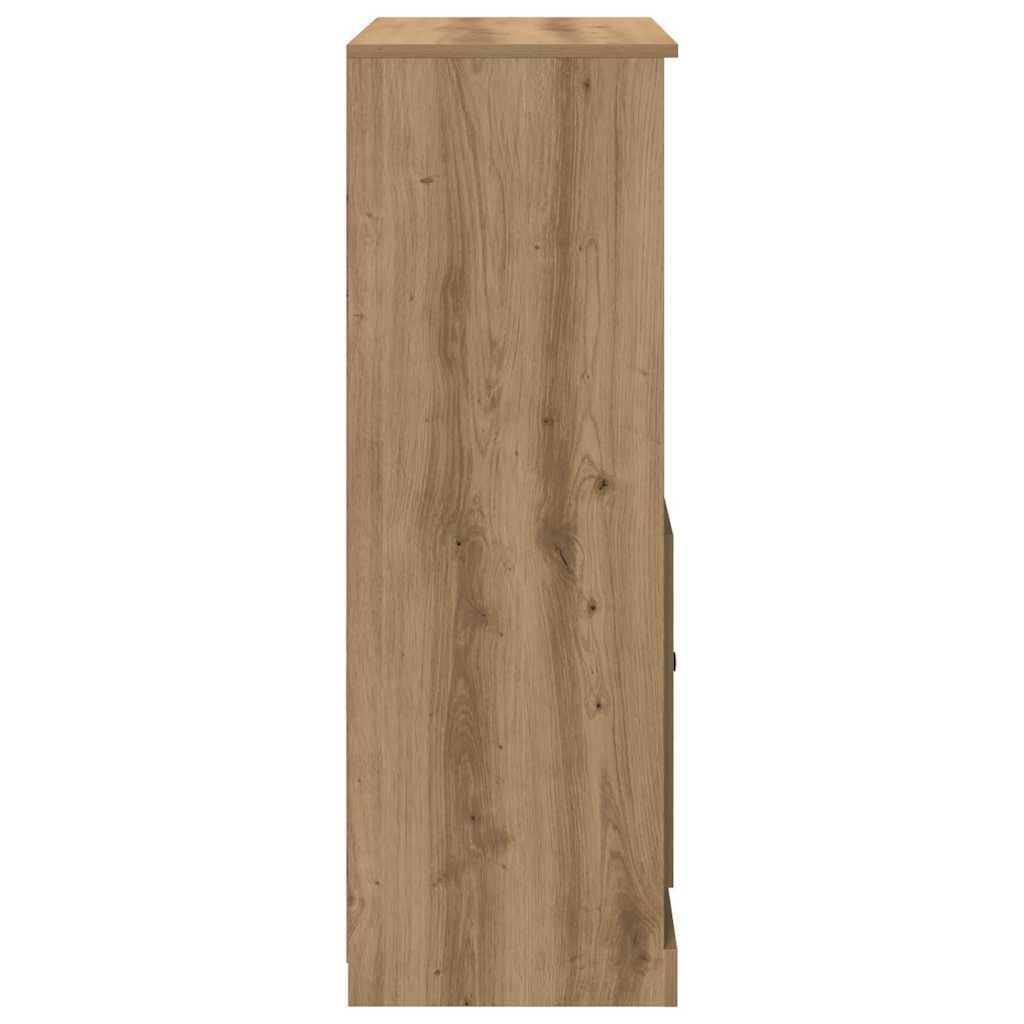 Highboard Artisan-Eiche 60x35,5x103,5 cm Holzwerkstoff