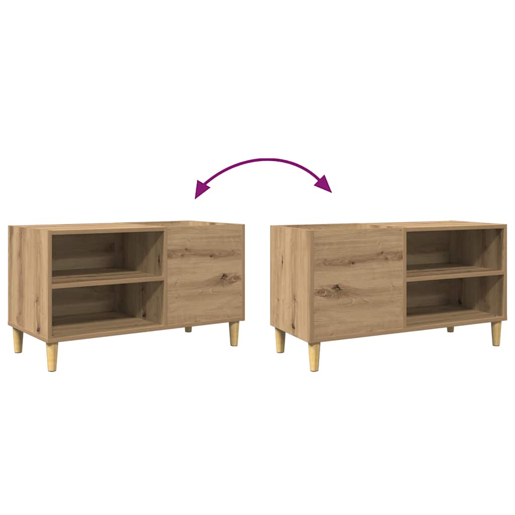 vidaXL Plattenschrank Artisan-Eiche 84,5x38x48 cm Holzwerkstoff