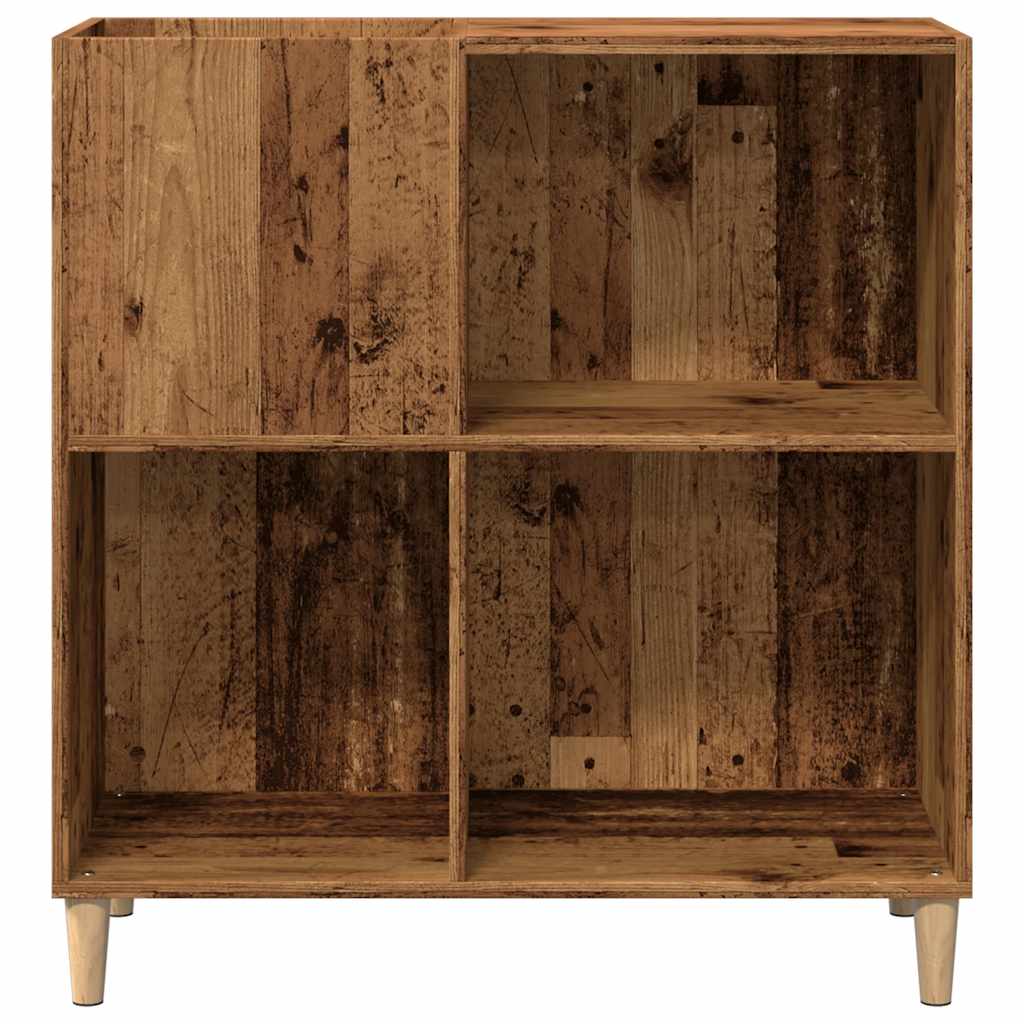 vidaXL Meuble de rangement pour disques vinyles aspect bois recyclé 84,5x38x89 cm Bois d'ingénierie