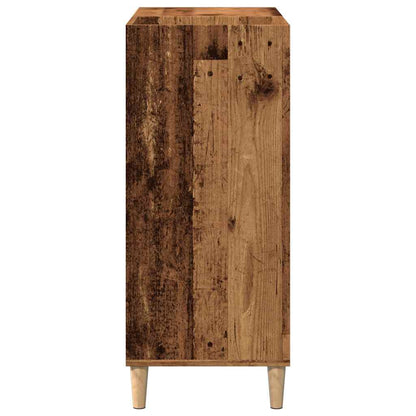 vidaXL Meuble de rangement pour disques vinyles aspect bois recyclé 84,5x38x89 cm Bois d'ingénierie