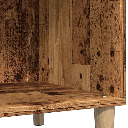 vidaXL Meuble de rangement pour disques vinyles aspect bois recyclé 84,5x38x89 cm Bois d'ingénierie