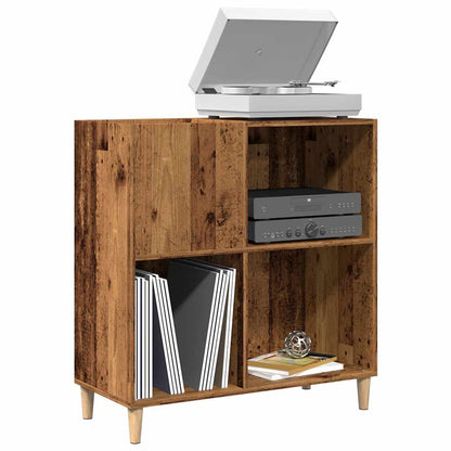 vidaXL Meuble de rangement pour disques vinyles aspect bois recyclé 84,5x38x89 cm Bois d'ingénierie