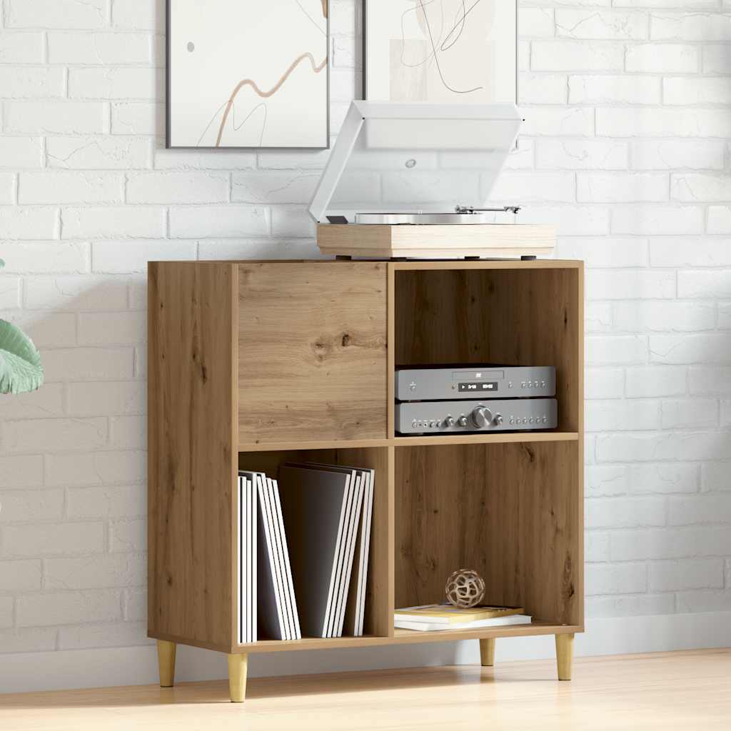 vidaXL Plattenschrank Artisan-Eiche 84,5x38x89 cm Holzwerkstoff