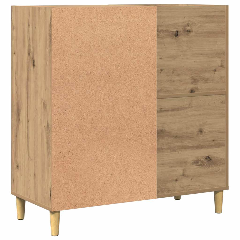 vidaXL Plattenschrank Artisan-Eiche 84,5x38x89 cm Holzwerkstoff