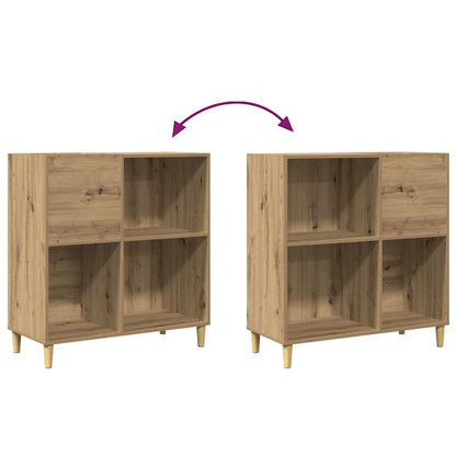 vidaXL Plattenschrank Artisan-Eiche 84,5x38x89 cm Holzwerkstoff