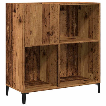 vidaXL Meuble de rangement pour vinyles aspect bois de récupération 84,5x38x89 cm Bois d'ingénierie