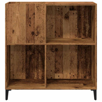 vidaXL Meuble de rangement pour vinyles aspect bois de récupération 84,5x38x89 cm Bois d'ingénierie