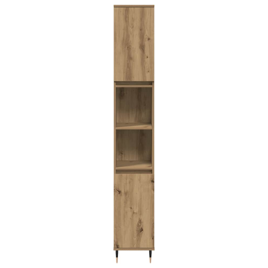 vidaXL Badschrank Artisan-Eiche 30x30x190 cm Holzwerkstoff