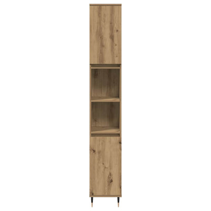 vidaXL Badschrank Artisan-Eiche 30x30x190 cm Holzwerkstoff