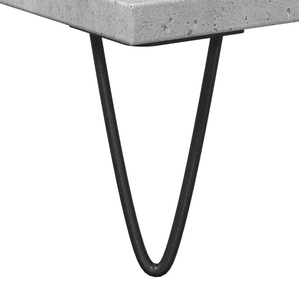 vidaXL Badschrank Betongrau 30x30x190 cm Holzwerkstoff