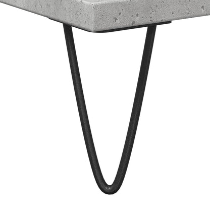 vidaXL Badschrank Betongrau 30x30x190 cm Holzwerkstoff