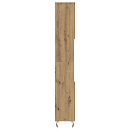 vidaXL Meuble de salle de bain chêne artisan 30x30x190 cm bois d'ingénierie