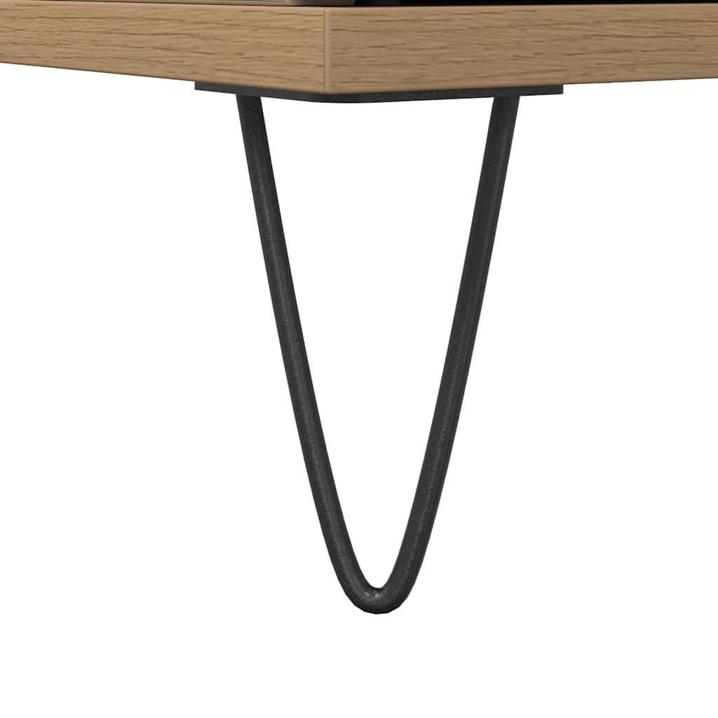 vidaXL Meuble de salle de bain chêne artisan 30x30x190 cm bois d'ingénierie