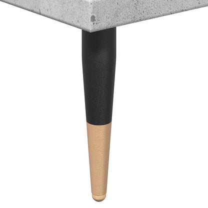 vidaXL Meuble de salle de bain gris béton 30x30x100 cm en bois d'ingénierie