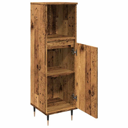 vidaXL Armoire de salle de bain aspect bois de récupération 30x30x100 cm bois d'ingénierie