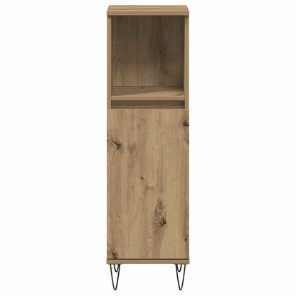 vidaXL Armoire de salle de bain chêne artisan 30x30x100 cm Bois d'ingénierie