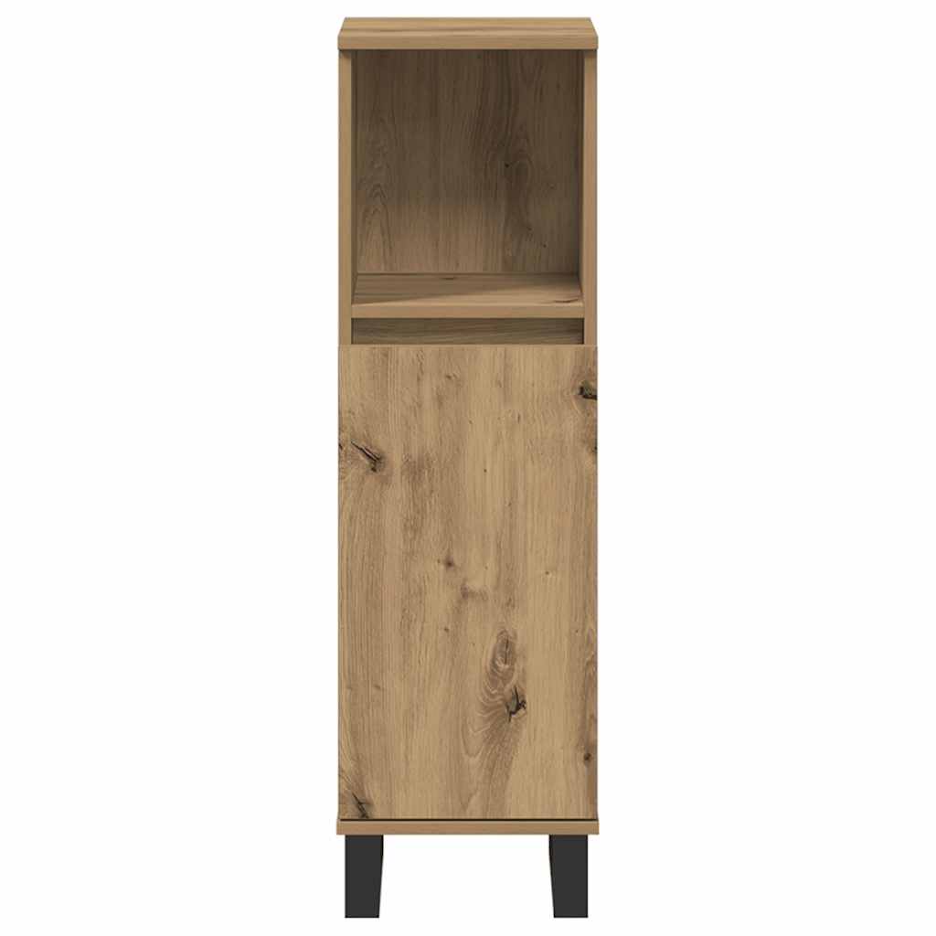 vidaXL Badschrank Artisan-Eiche 30x30x100 cm Holzwerkstoff