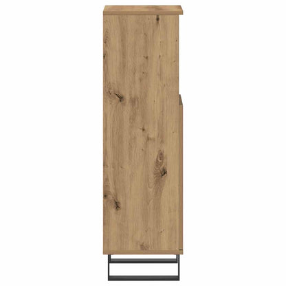 vidaXL Badschrank Artisan-Eiche 30x30x100 cm Holzwerkstoff