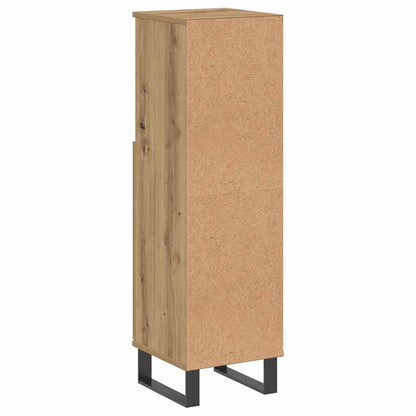 vidaXL Badschrank Artisan-Eiche 30x30x100 cm Holzwerkstoff