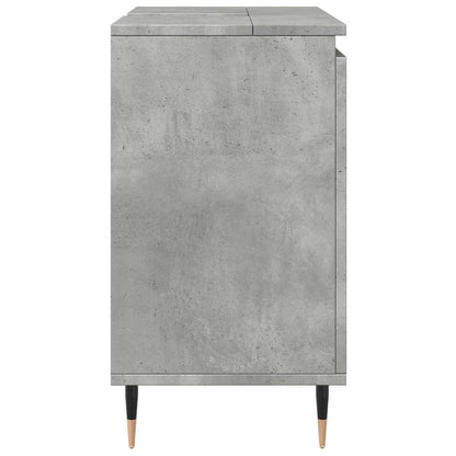 vidaXL Meuble de salle de bain gris béton 58 x 33 x 60 cm en bois d'ingénierie