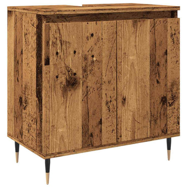 vidaXL Meuble de salle de bain aspect bois de récupération 58x33x60 cm bois d'ingénierie