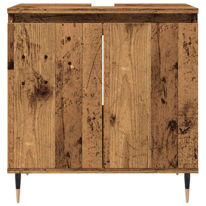 vidaXL Meuble de salle de bain aspect bois de récupération 58x33x60 cm bois d'ingénierie