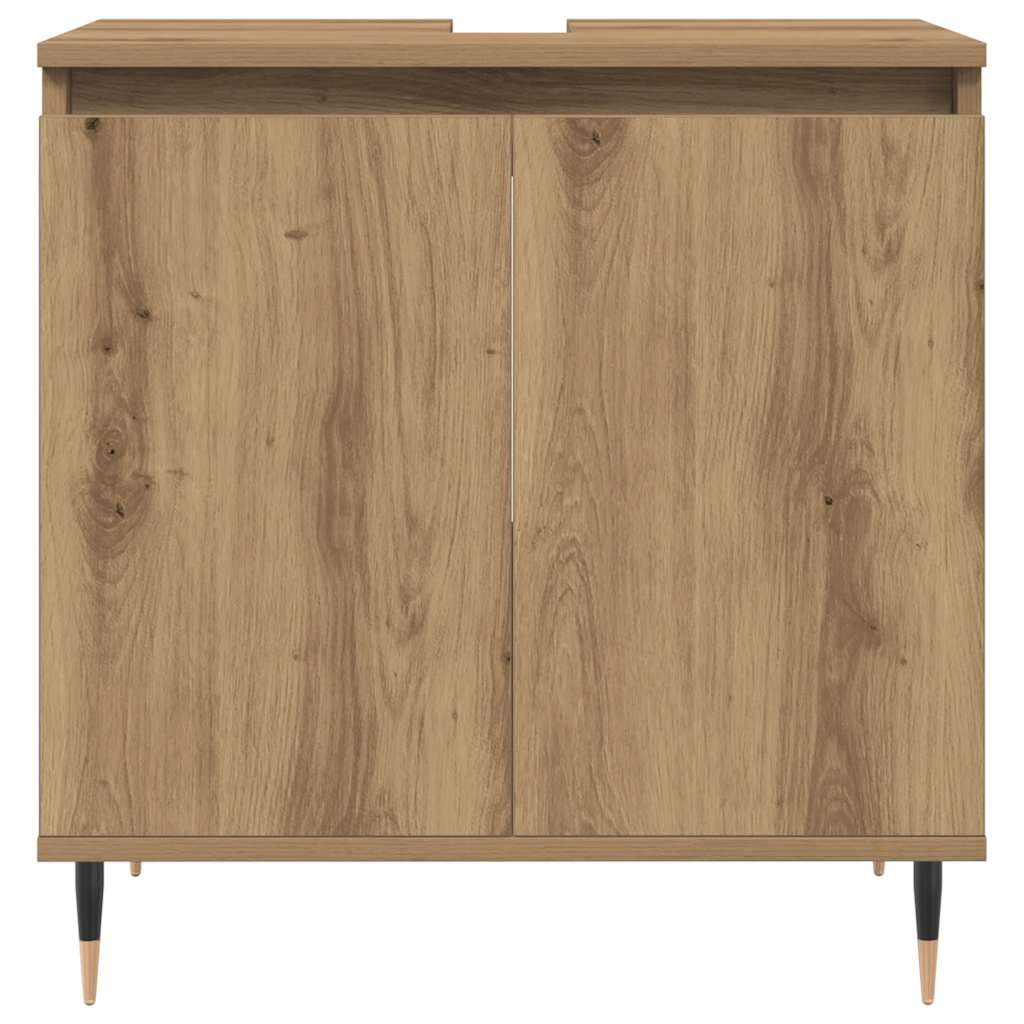 vidaXL Badschrank Artisan-Eiche 58x33x60 cm Holzwerkstoff