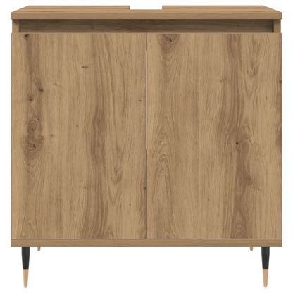 vidaXL Badschrank Artisan-Eiche 58x33x60 cm Holzwerkstoff