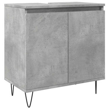 vidaXL Meuble de salle de bain gris béton 58 x 33 x 60 cm Bois d'ingénierie