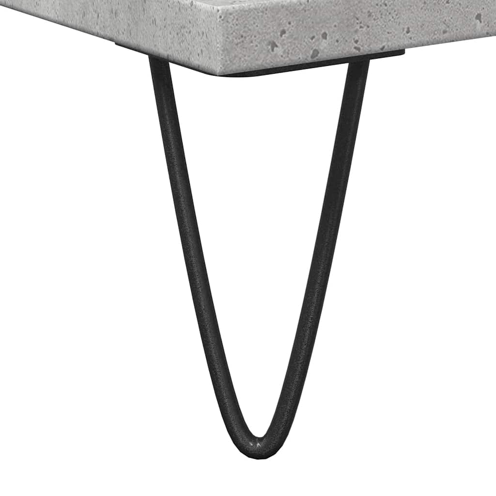 vidaXL Meuble de salle de bain gris béton 58 x 33 x 60 cm Bois d'ingénierie