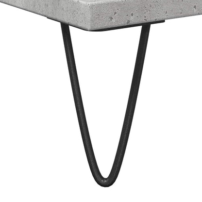 vidaXL Meuble de salle de bain gris béton 58 x 33 x 60 cm Bois d'ingénierie