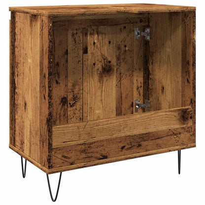 vidaXL Meuble de salle de bain aspect bois de récupération 58x33x60 cm Bois d'ingénierie