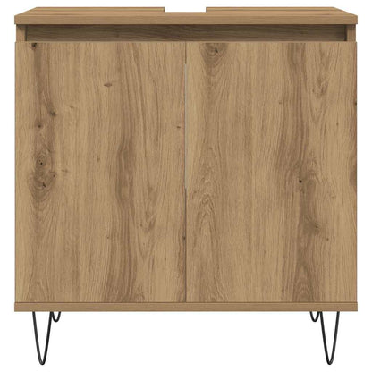 vidaXL Badschrank Artisan-Eiche 58x33x60 cm Holzwerkstoff