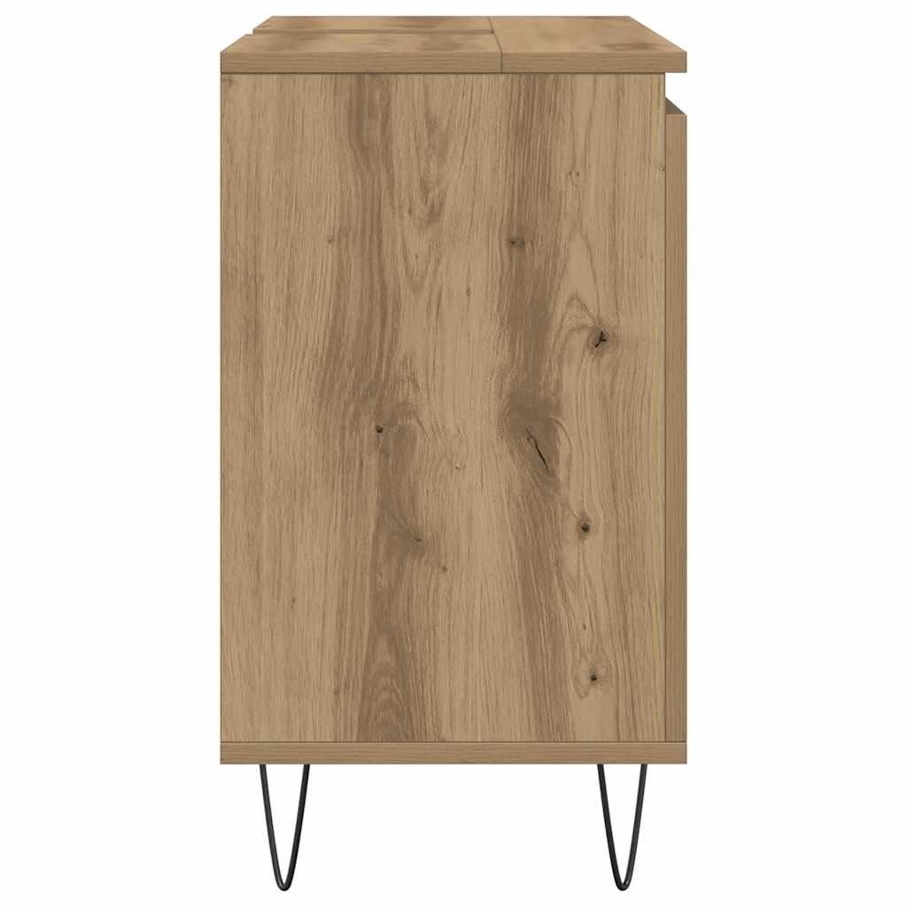 vidaXL Badschrank Artisan-Eiche 58x33x60 cm Holzwerkstoff