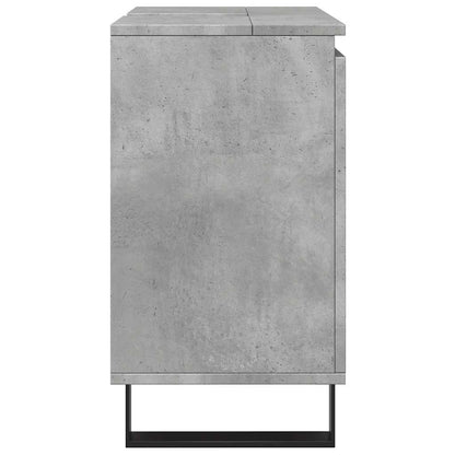 vidaXL Meuble de salle de bain gris béton 58 x 33 x 60 cm en bois d'ingénierie