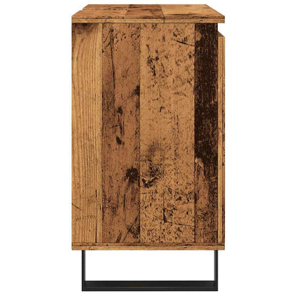 Badschrank Altholz-Optik 58x33x60 cm Holzwerkstoff