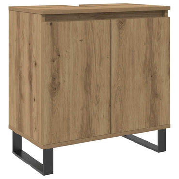 vidaXL Meuble de salle de bain chêne artisan 58x33x60 cm Bois d'ingénierie