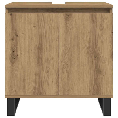 vidaXL Meuble de salle de bain chêne artisan 58x33x60 cm Bois d'ingénierie