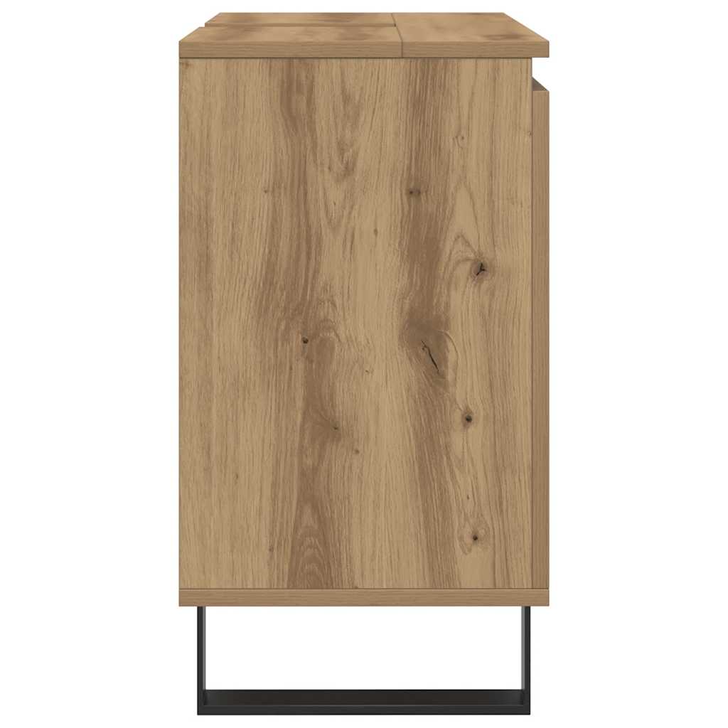 vidaXL Meuble de salle de bain chêne artisan 58x33x60 cm Bois d'ingénierie