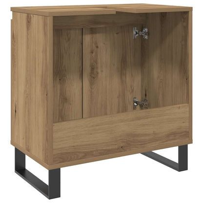 vidaXL Meuble de salle de bain chêne artisan 58x33x60 cm Bois d'ingénierie