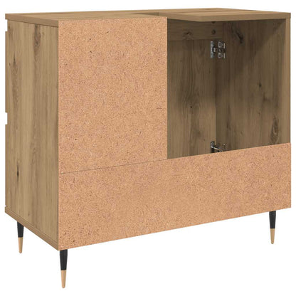 vidaXL Meuble de salle de bain chêne artisanal 65x33x60 cm bois d'ingénierie