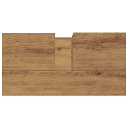 vidaXL Meuble de salle de bain chêne artisanal 65x33x60 cm bois d'ingénierie