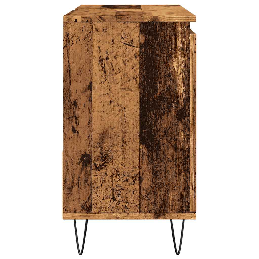 vidaXL Meuble sous-vasque aspect bois de récupération 65x33x60 cm Bois d'ingénierie