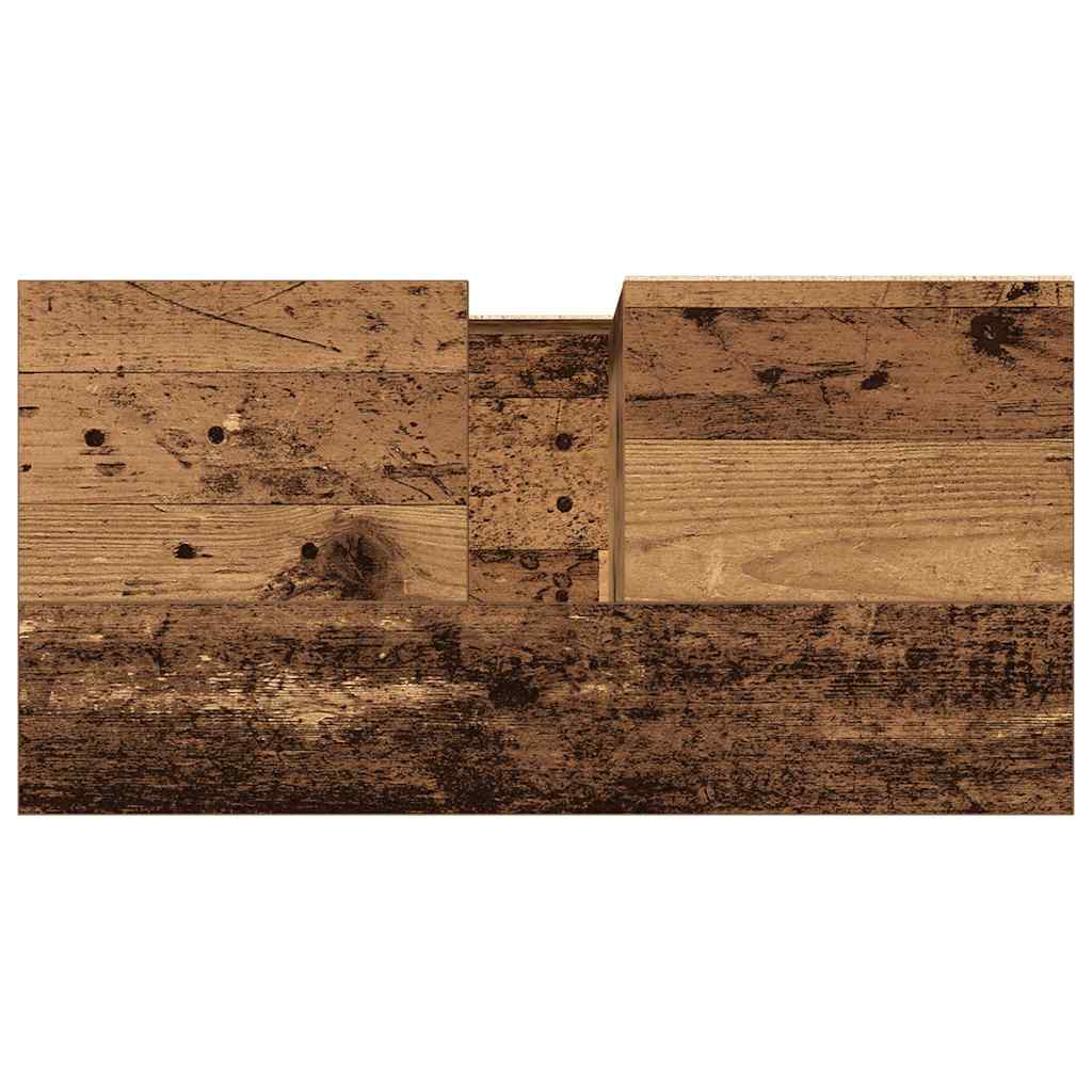 vidaXL Meuble sous-vasque aspect bois de récupération 65x33x60 cm Bois d'ingénierie