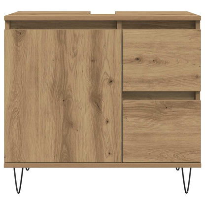 Meuble sous-vasque vidaXL chêne artisan 65x33x60 cm bois d'ingénierie