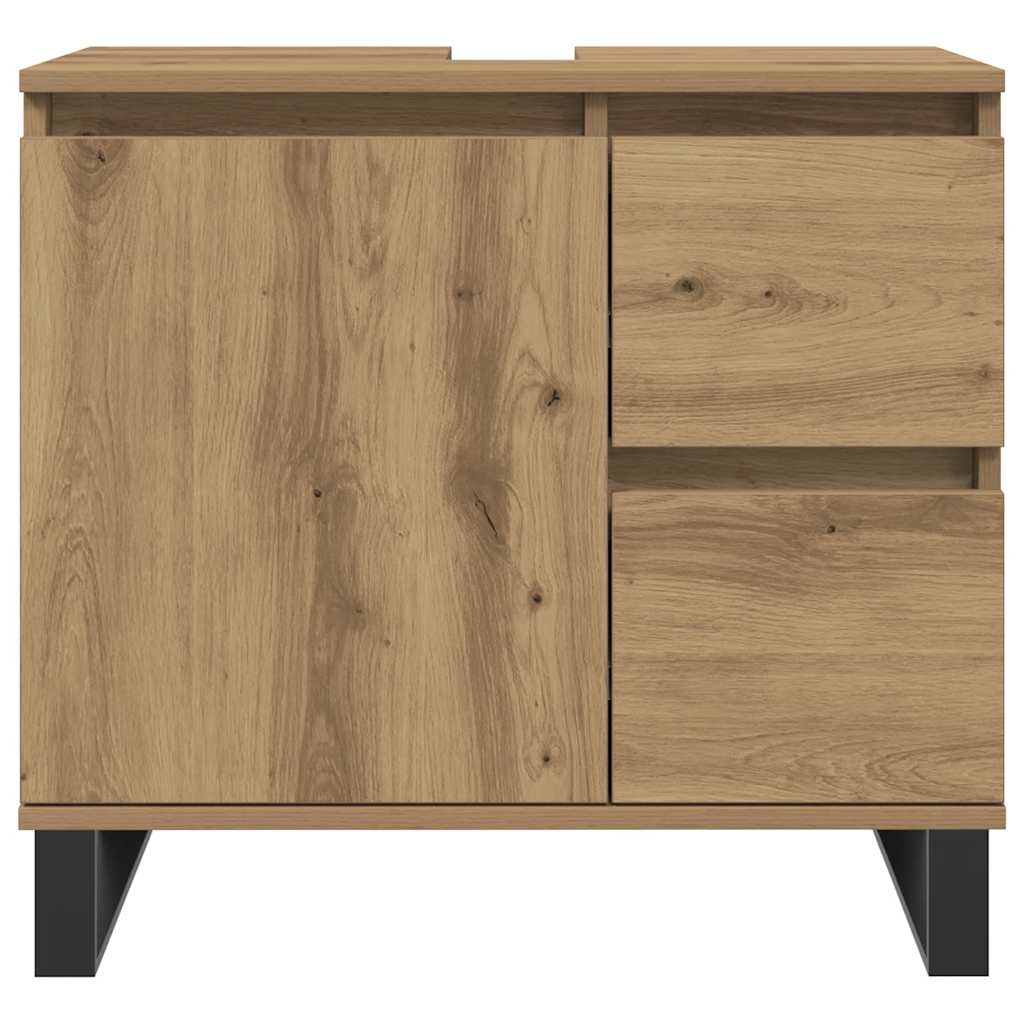 Meuble sous-vasque vidaXL chêne artisan 65x33x60 cm bois d'ingénierie