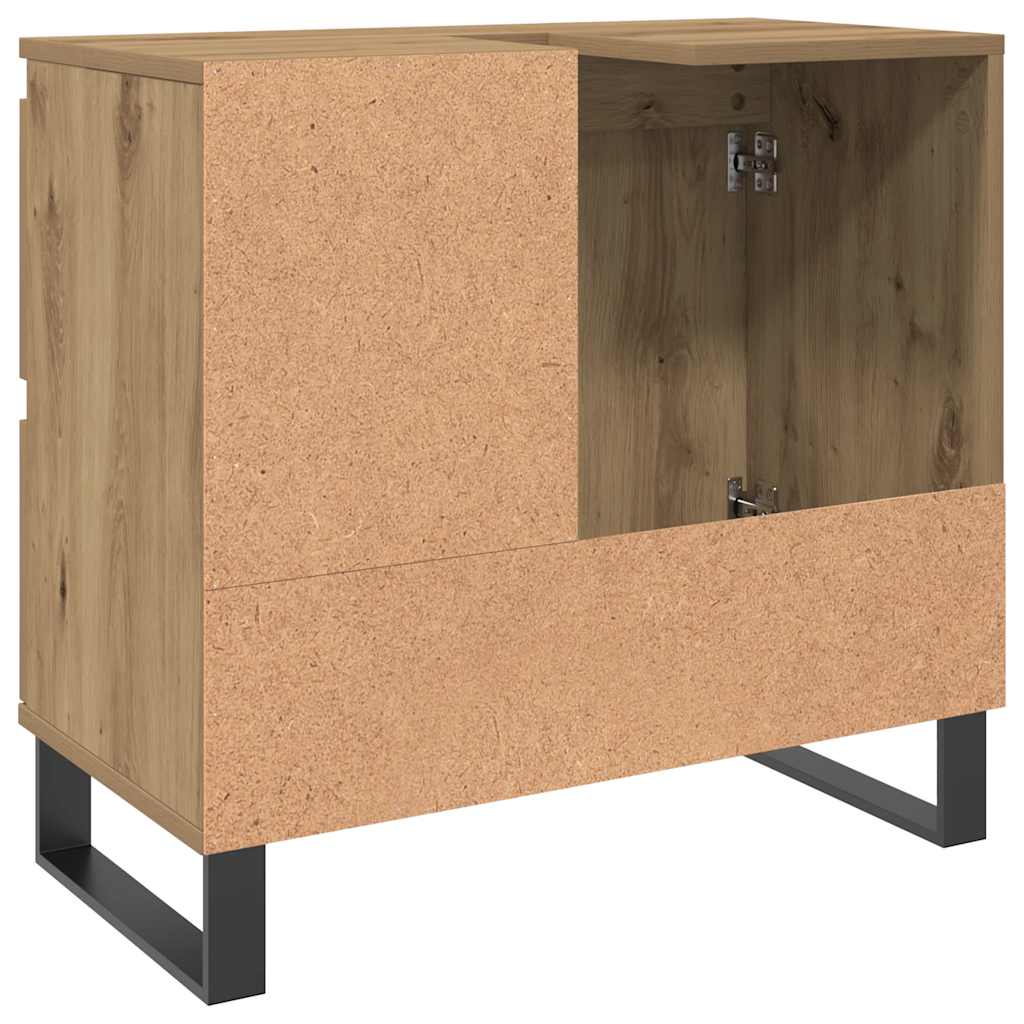 Meuble sous-vasque vidaXL chêne artisan 65x33x60 cm bois d'ingénierie