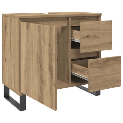 Meuble sous-vasque vidaXL chêne artisan 65x33x60 cm bois d'ingénierie