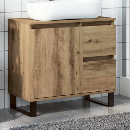 Meuble sous-vasque vidaXL chêne artisan 65x33x60 cm bois d'ingénierie