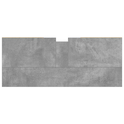vidaXL Badschrank Betongrau 80x33x60 cm Holzwerkstoff